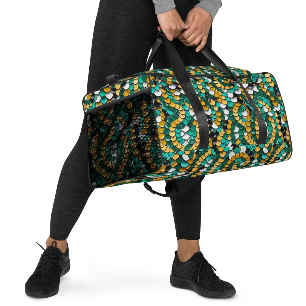 Jewel Scale on Duffle Bag — Right Front