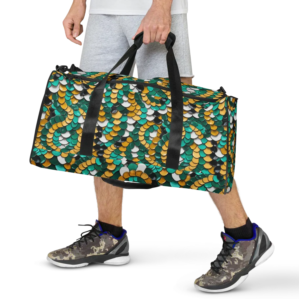 Jewel Scale on Duffle Bag — Front