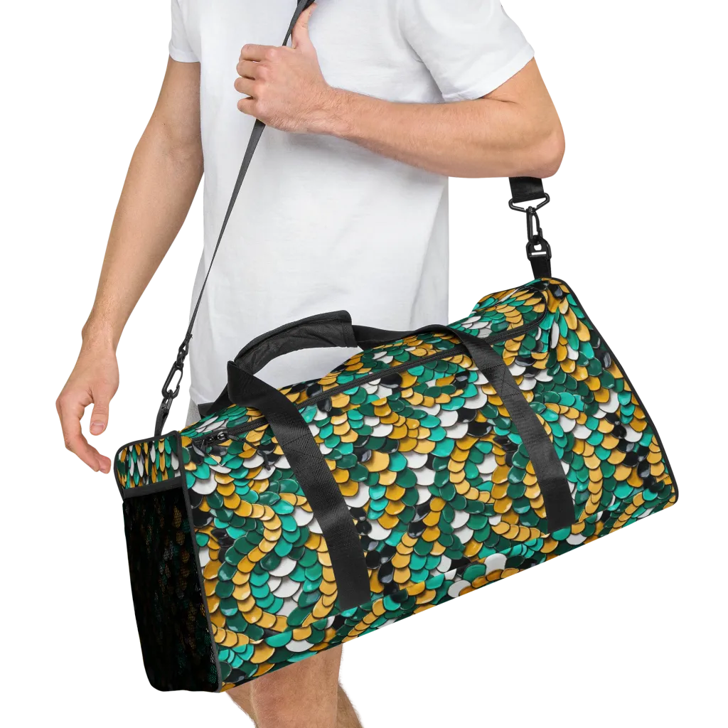 Jewel Scale on Duffle Bag — Right Front