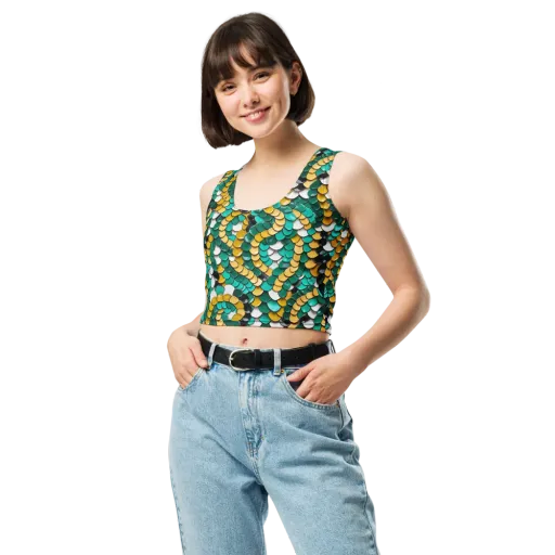 Jewel Scale on a Crop Top