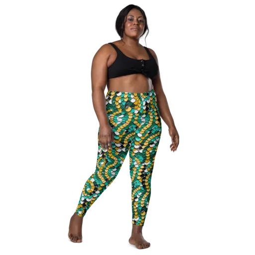 Jewel Scale on a Leggings with Pockets
