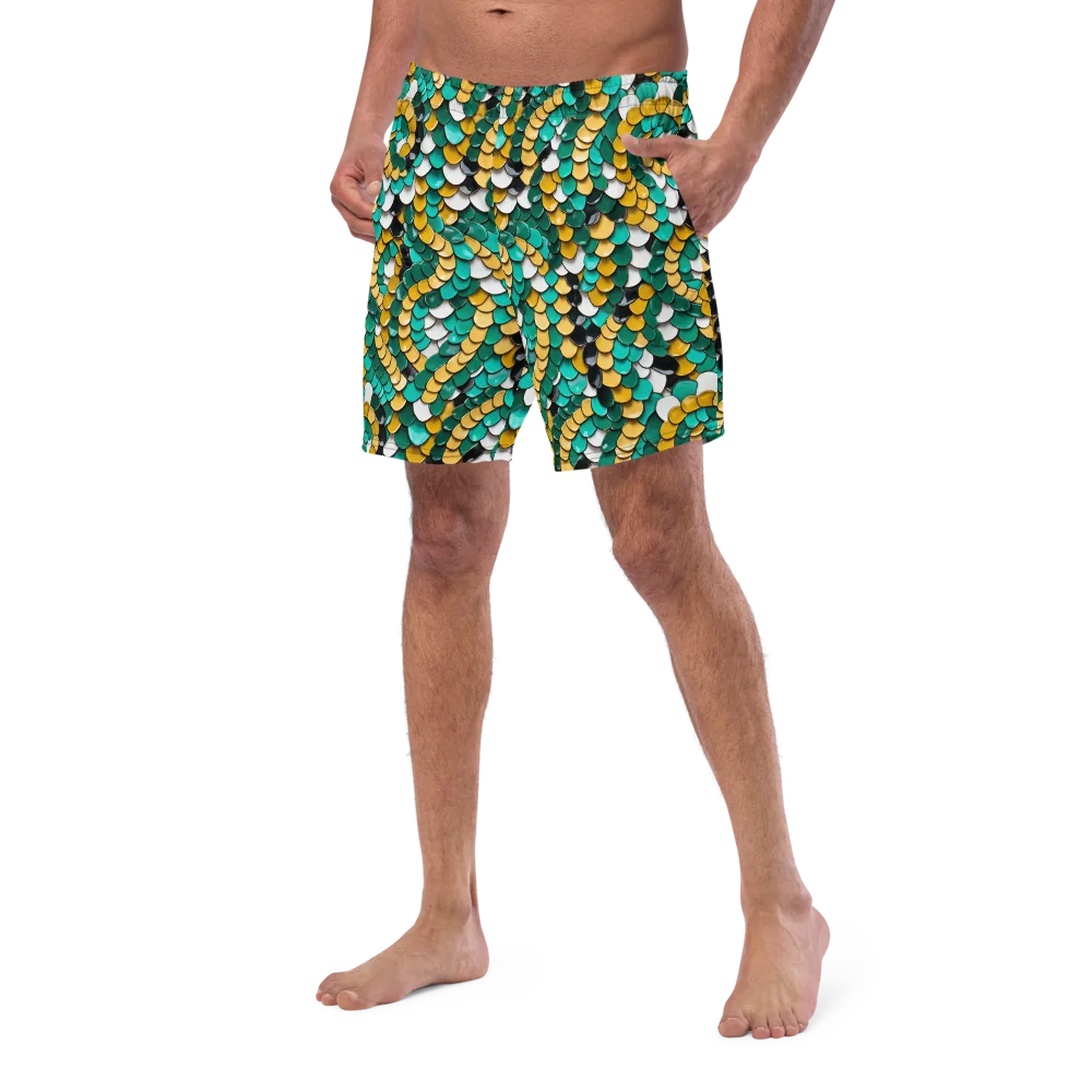 Jewel Scale on Swim Trunks — Left Front