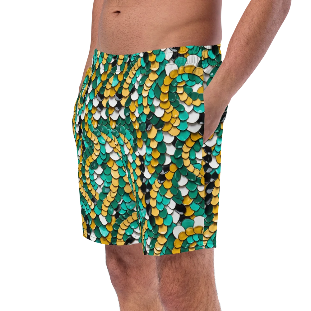 Jewel Scale on Swim Trunks — Left Front