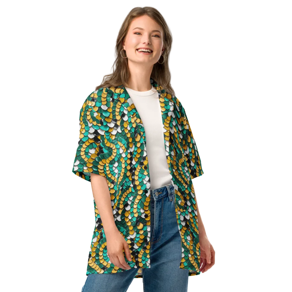 Jewel Scale on Button Shirt — Front