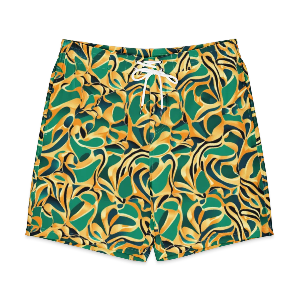 Emerald Melt on Men's Board Shorts — Front