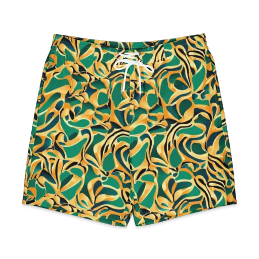 Emerald Melt on a Men's Board Shorts