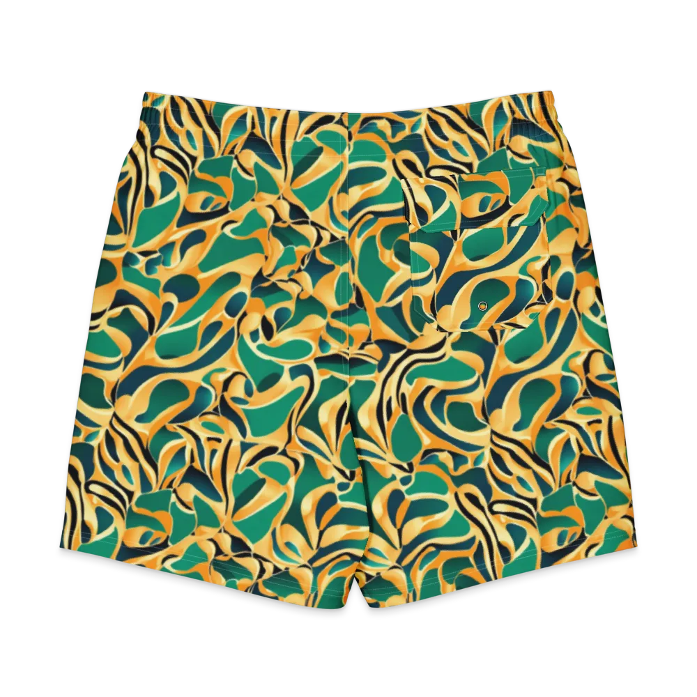 Emerald Melt on Men's Board Shorts — Back