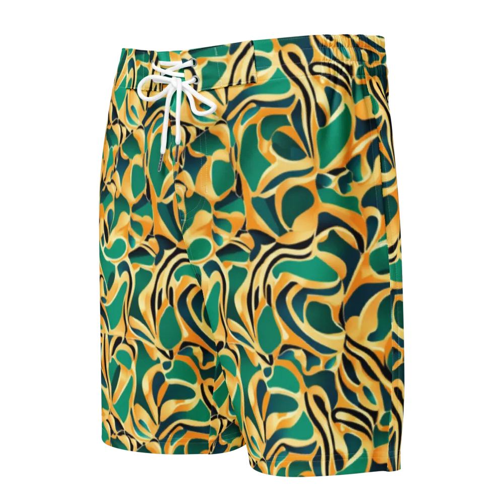 Emerald Melt on Men's Board Shorts — Front