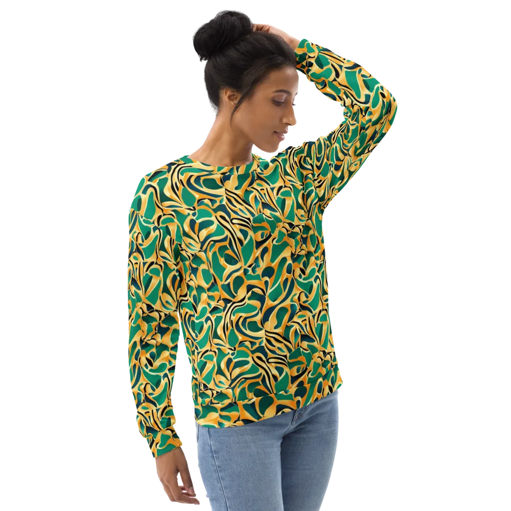 Emerald Melt on Sweatshirt — Right Front