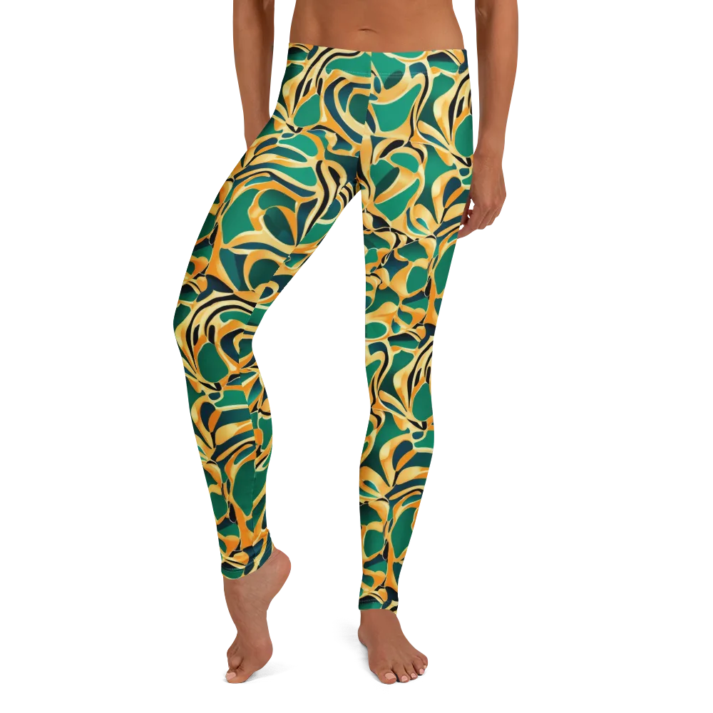 Emerald Melt on Leggings — Front