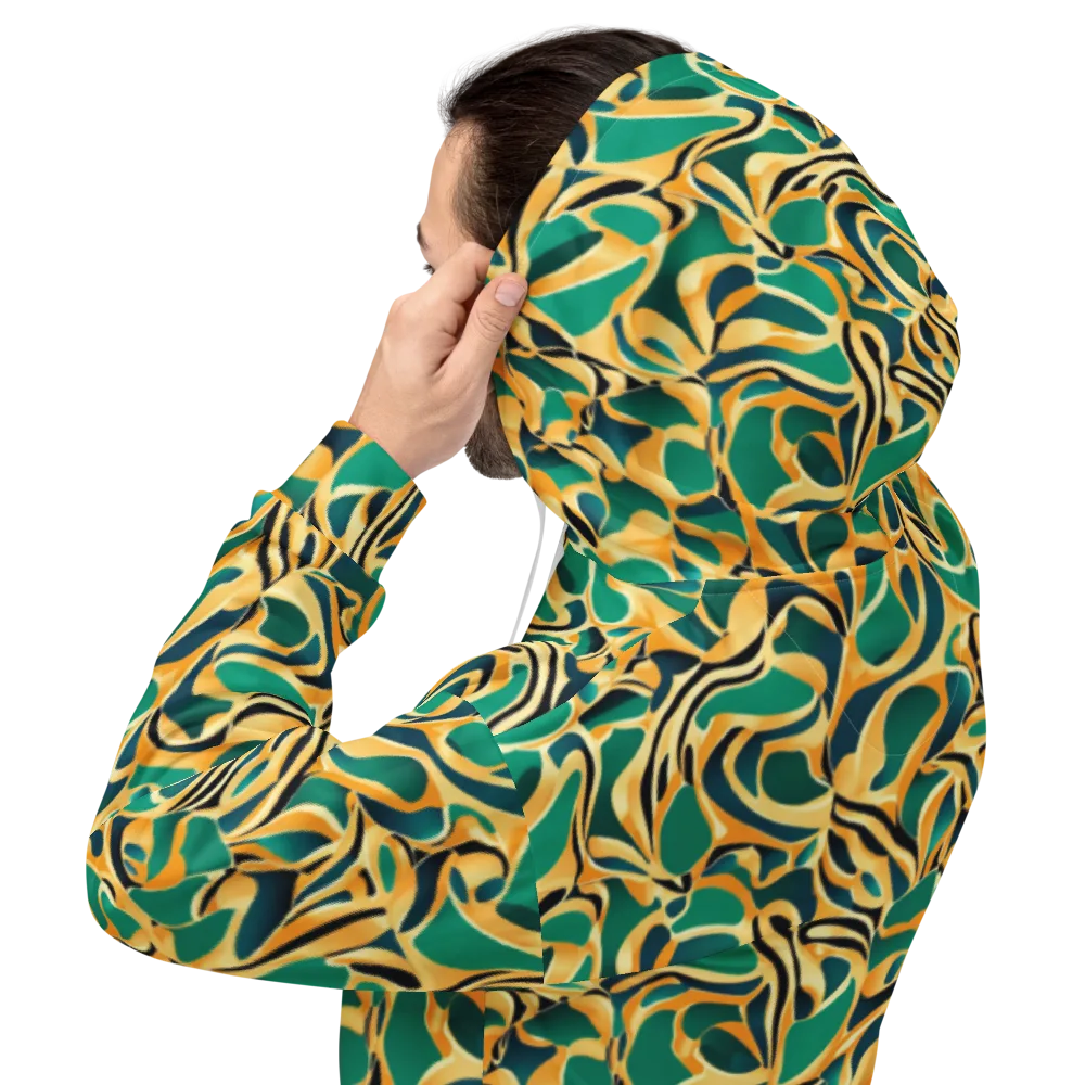 Emerald Melt on Hoodie — Back