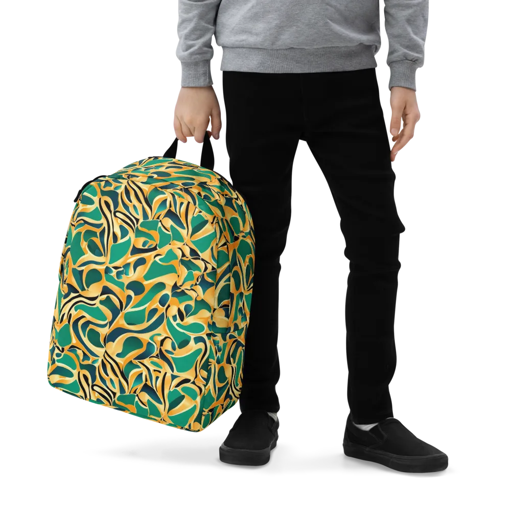 Emerald Melt on Minimalist Backpack — Zoomed-in