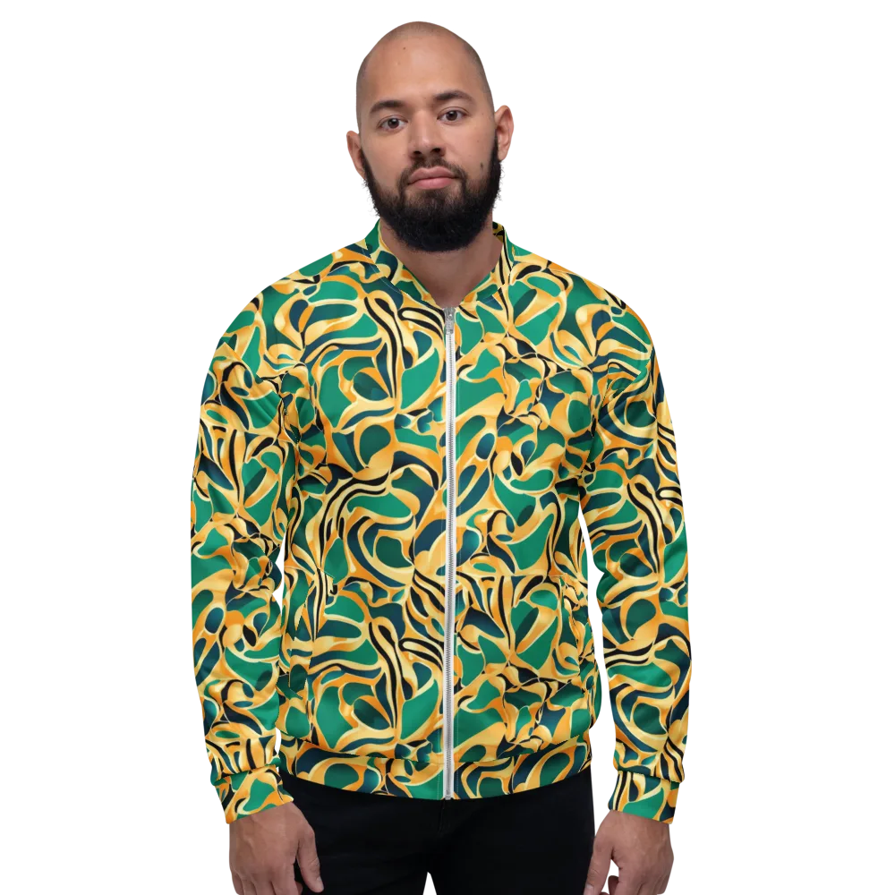 Emerald Melt on Bomber Jacket — Front