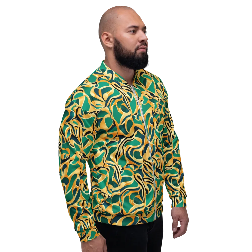 Emerald Melt on Bomber Jacket — Right