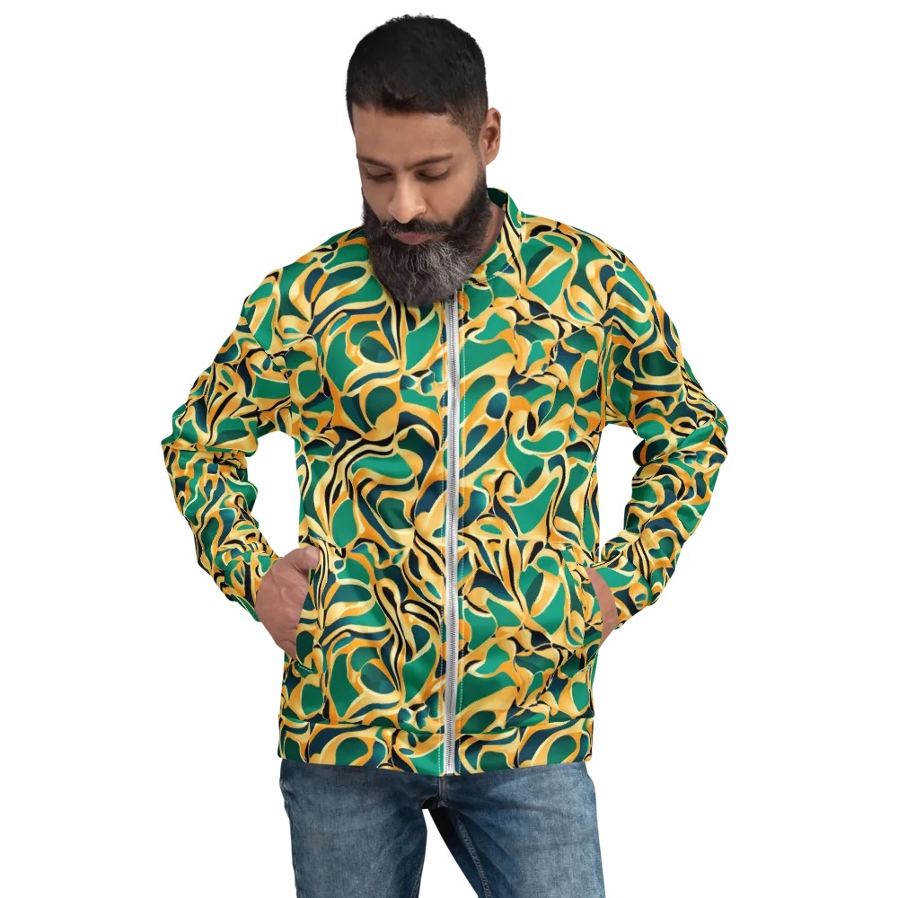 Emerald Melt on Bomber Jacket — Front