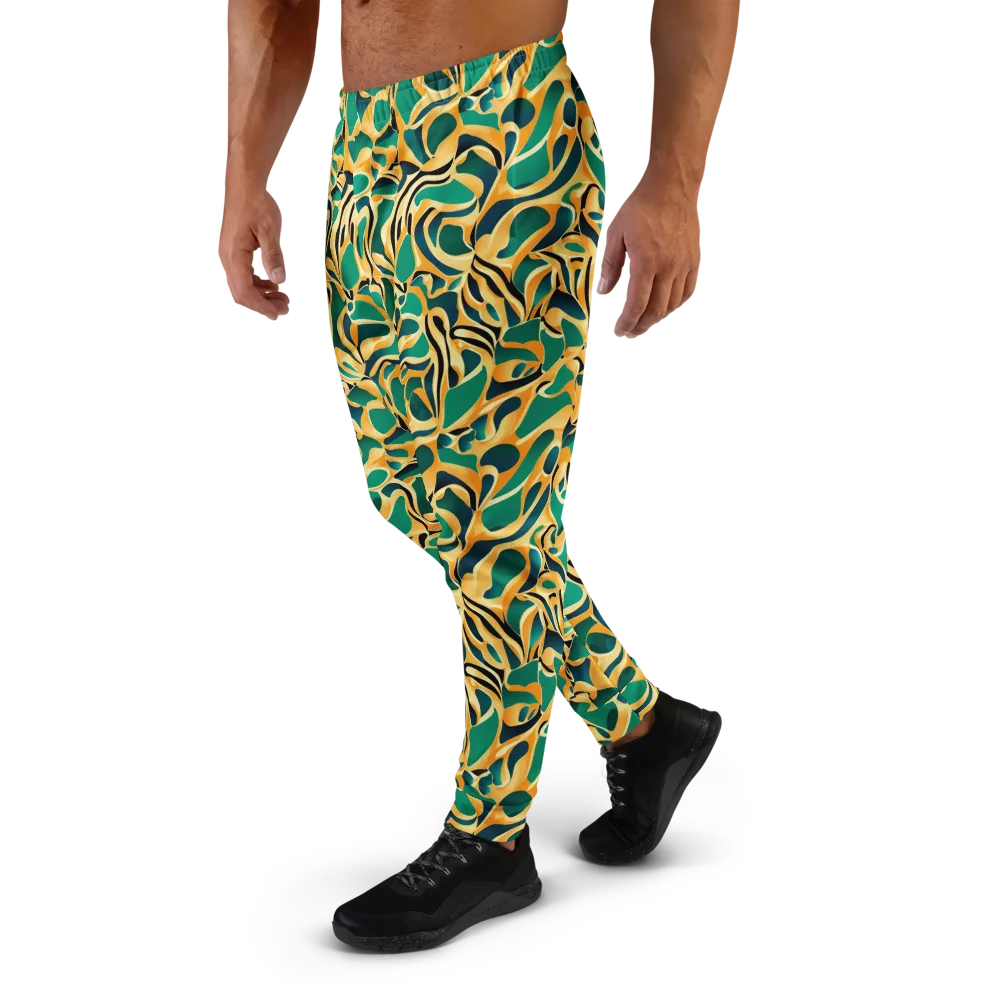 Emerald Melt on Men's Joggers — Left