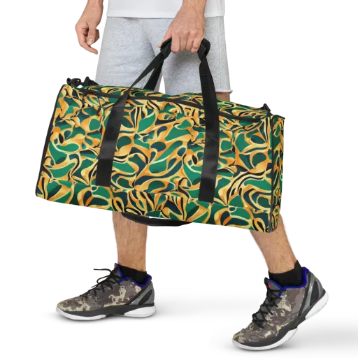 Emerald Melt on a Duffle Bag