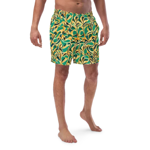Emerald Melt on a Swim Trunks