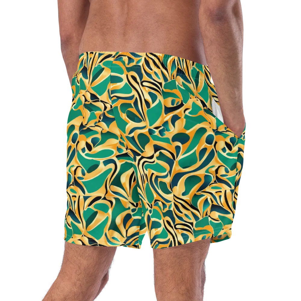 Emerald Melt on Swim Trunks — Right Back