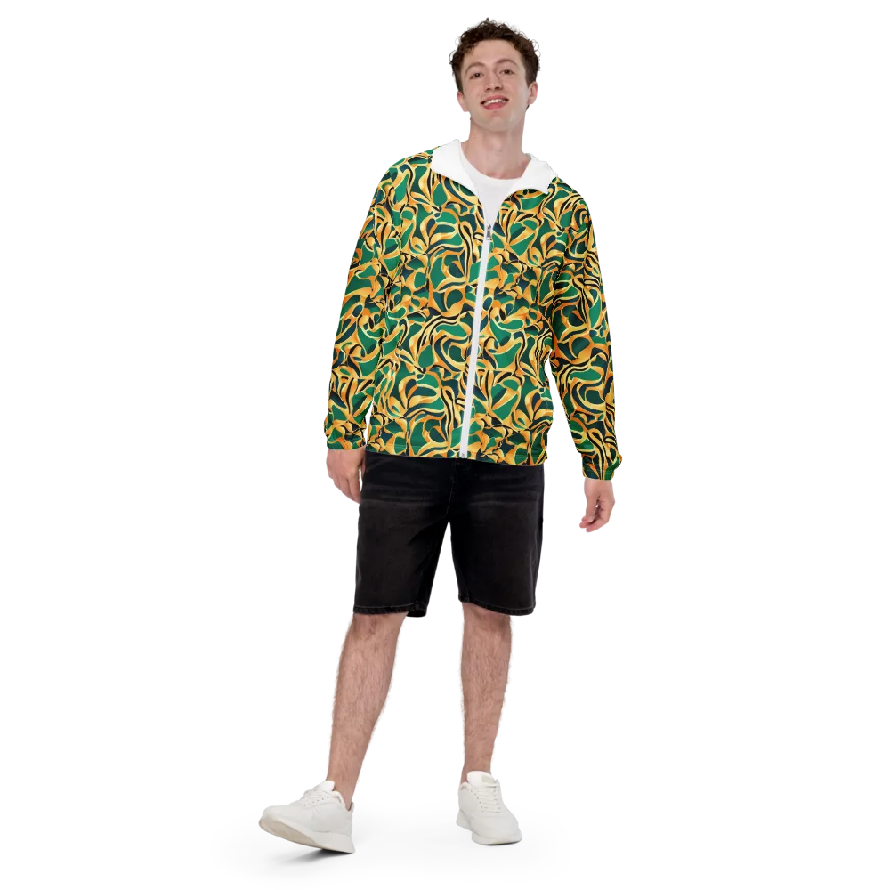 Emerald Melt on Men's Windbreaker — Front