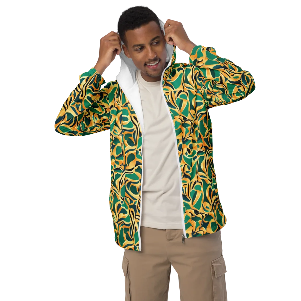 Emerald Melt on Men's Windbreaker — Front