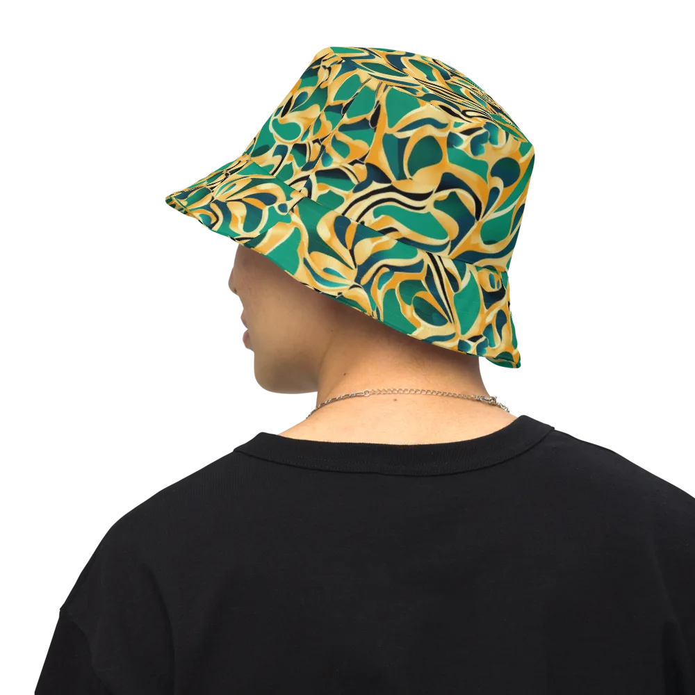 Emerald Melt on Reversible Bucket Hat — Back Inside
