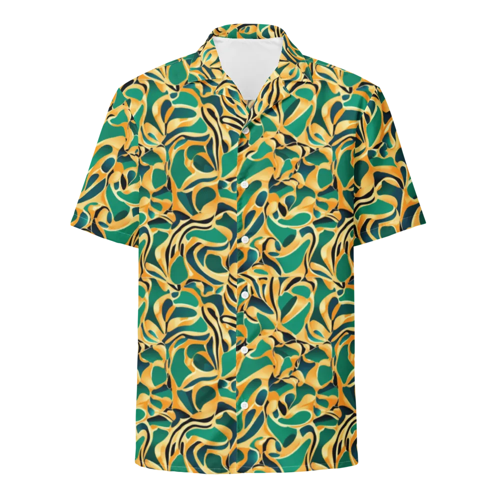 Emerald Melt on Button Shirt — Front
