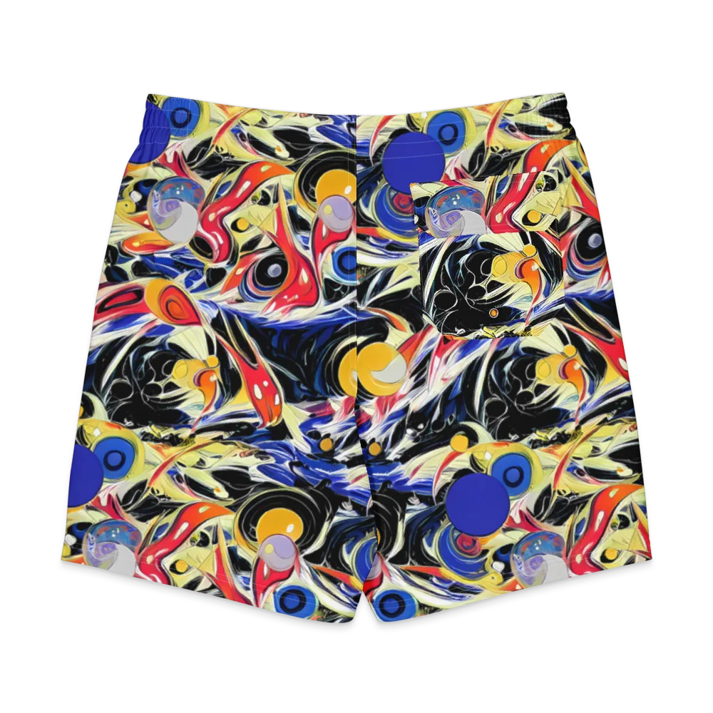 Fluid Frequency on Men's Board Shorts — Back