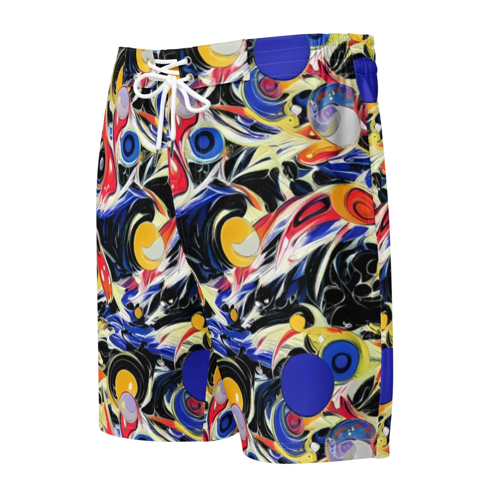 Fluid Frequency on Men's Board Shorts — Front