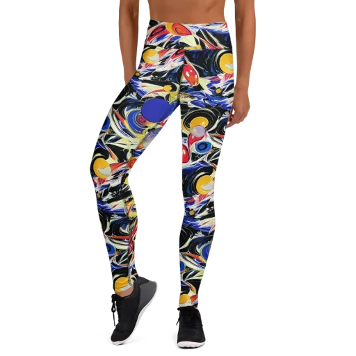 Fluid Frequency on a Yoga Leggings