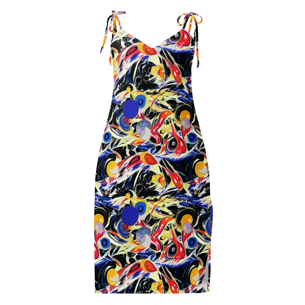 Fluid Frequency on Slip Dress — Front