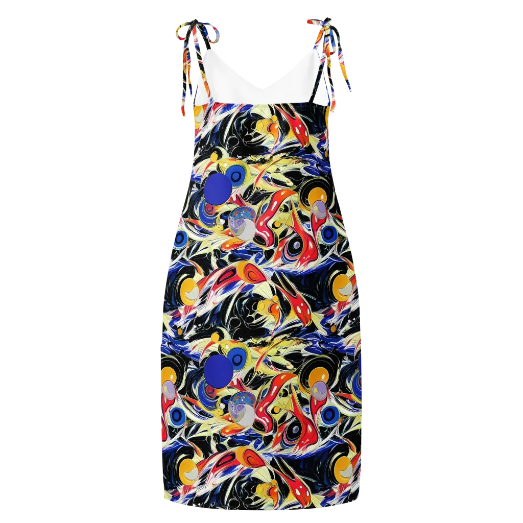 Fluid Frequency on Slip Dress — Back