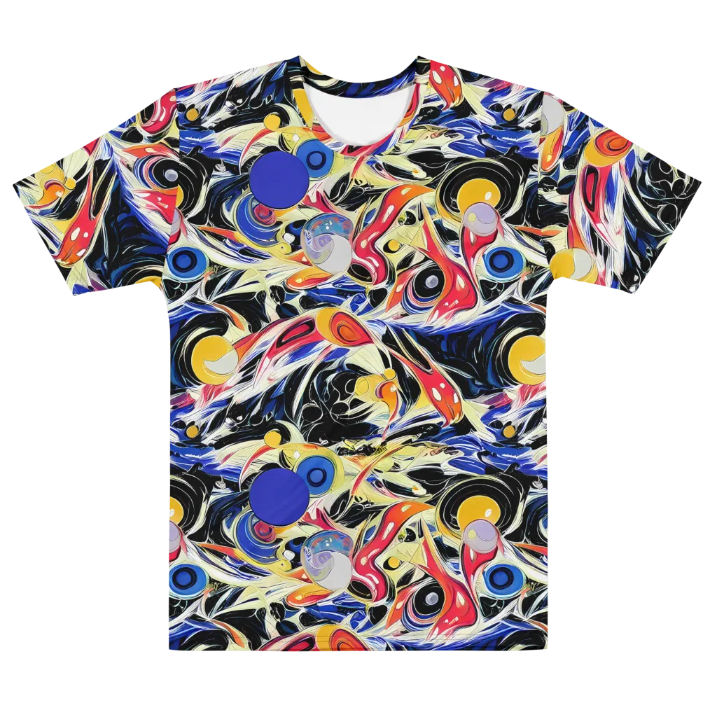 Fluid Frequency on Men's Cotton Crew Neck T-Shirt — Front