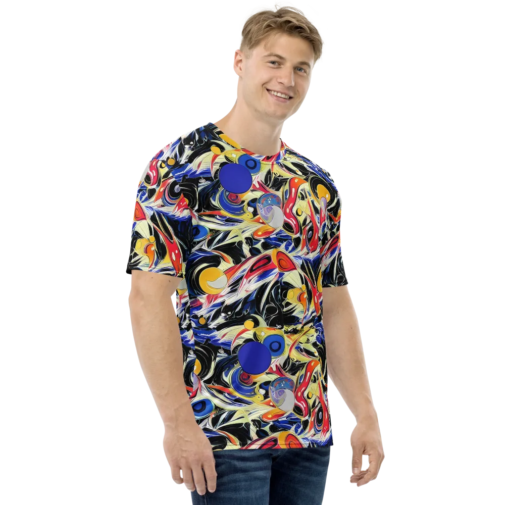 Fluid Frequency on Men's Crew Neck T-Shirt — Right