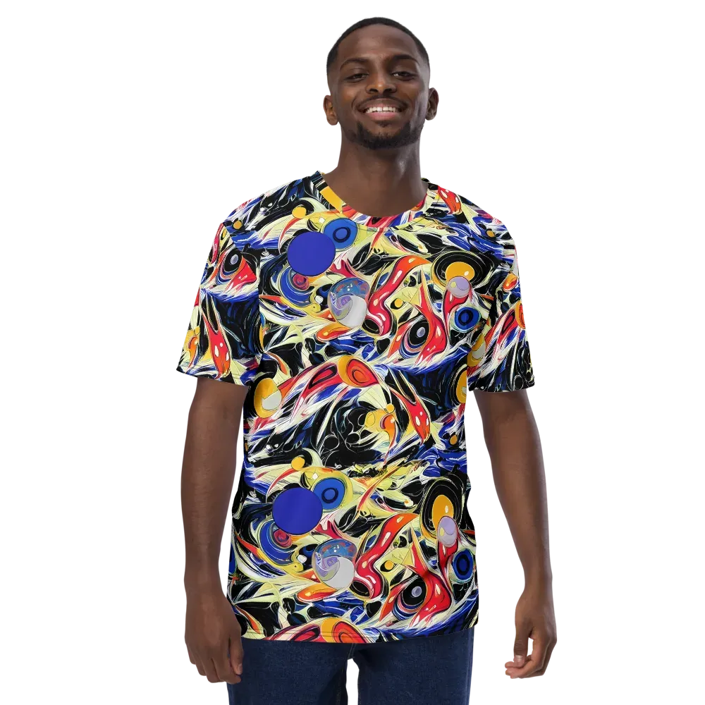 Fluid Frequency on Men's Crew Neck T-Shirt — Front