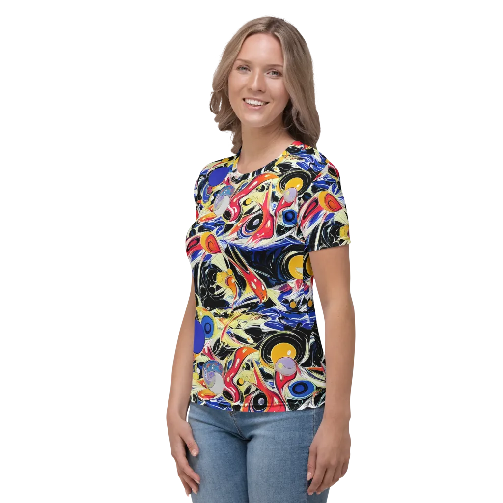 Fluid Frequency on Women's Crew Neck T-Shirt — Left