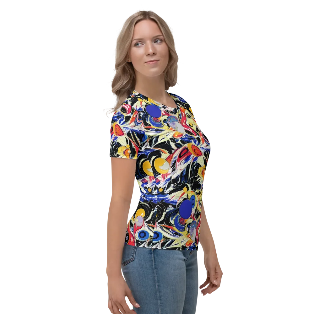Fluid Frequency on Women's Crew Neck T-Shirt — Right