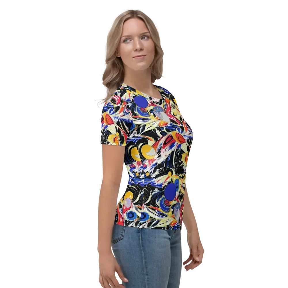 Fluid Frequency on Women's Crew Neck T-Shirt — Right