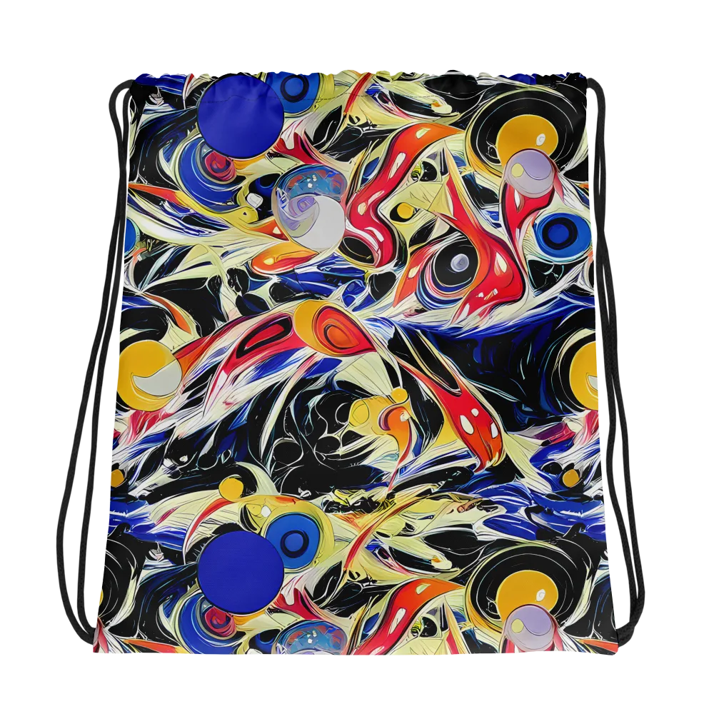 Fluid Frequency on Drawstring Bag — Photo