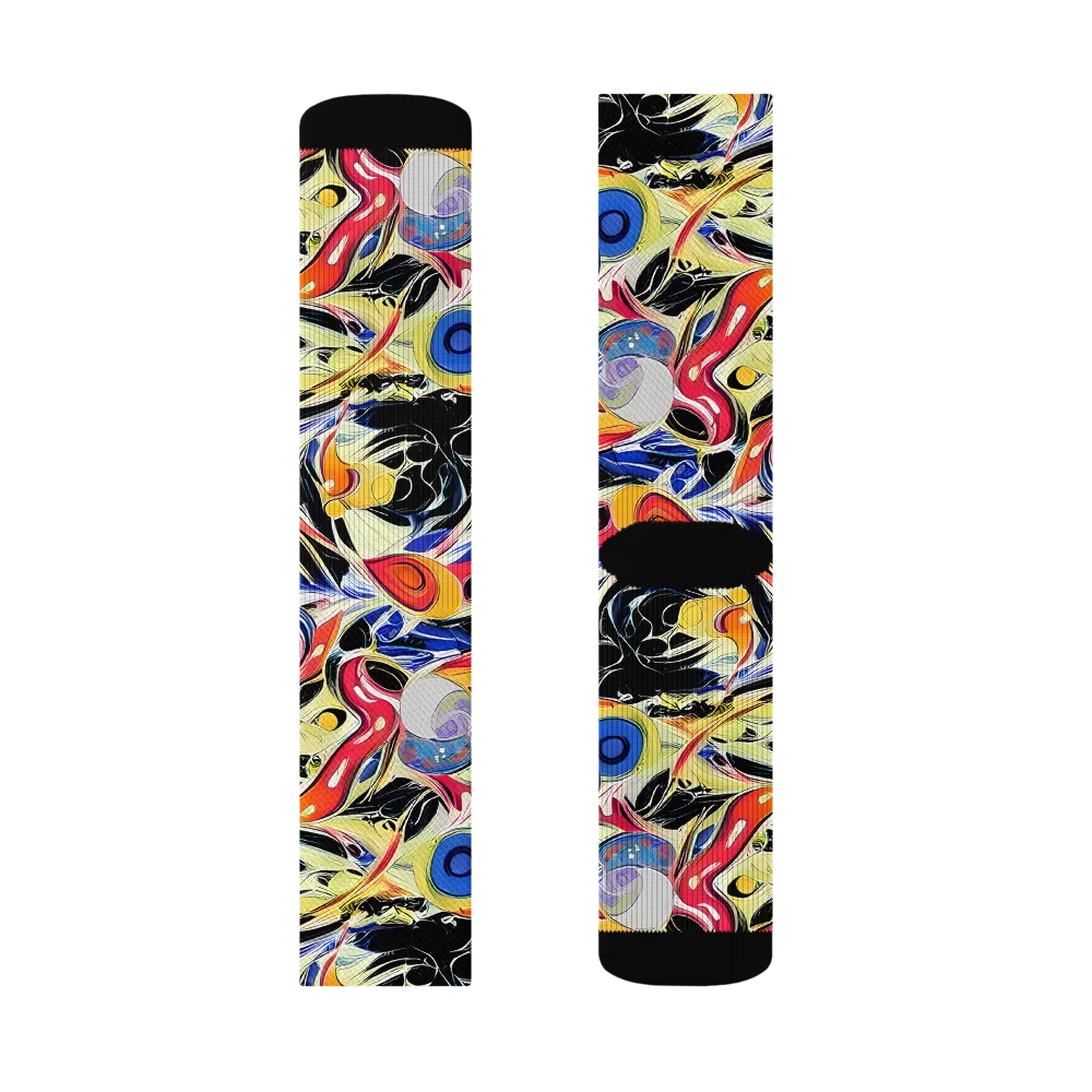 Fluid Frequency on Socks — Right Sock