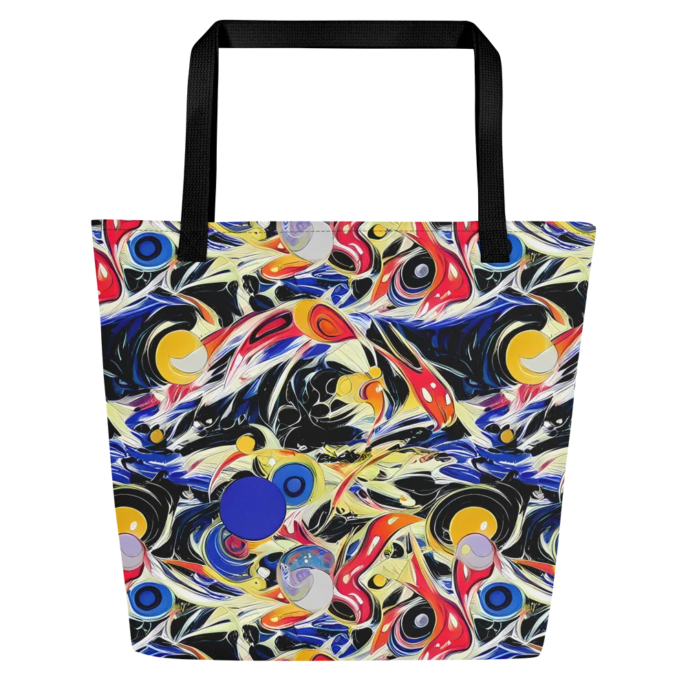 Fluid Frequency on Large Tote Bag W/ Pocket — Front