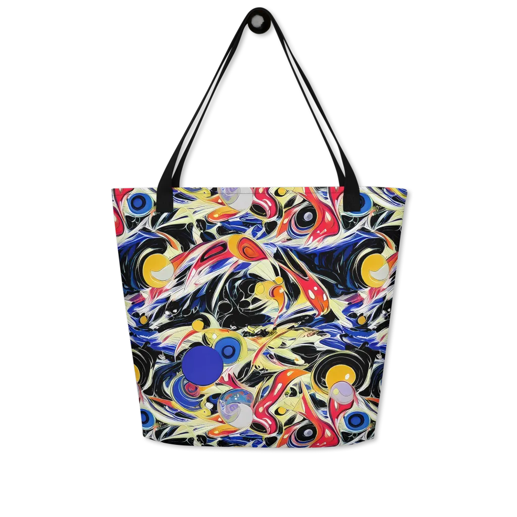 Fluid Frequency on Large Tote Bag W/ Pocket — Front