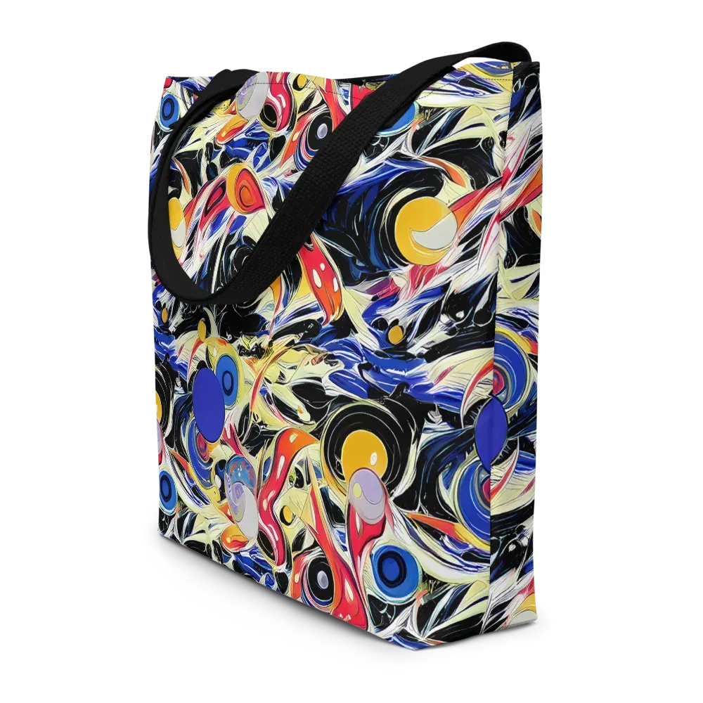 Fluid Frequency on Large Tote Bag W/ Pocket — Front