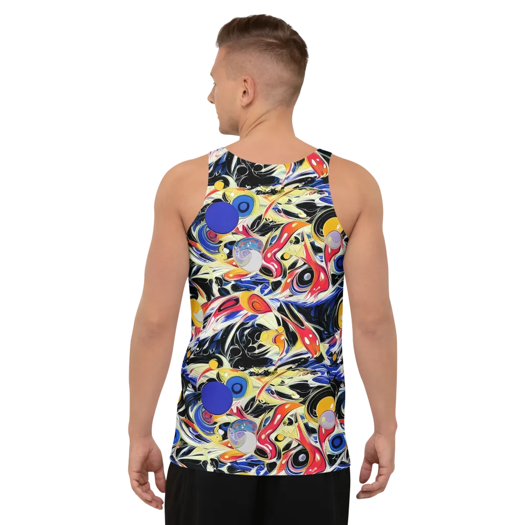 Fluid Frequency on Men's Tank Top — Back