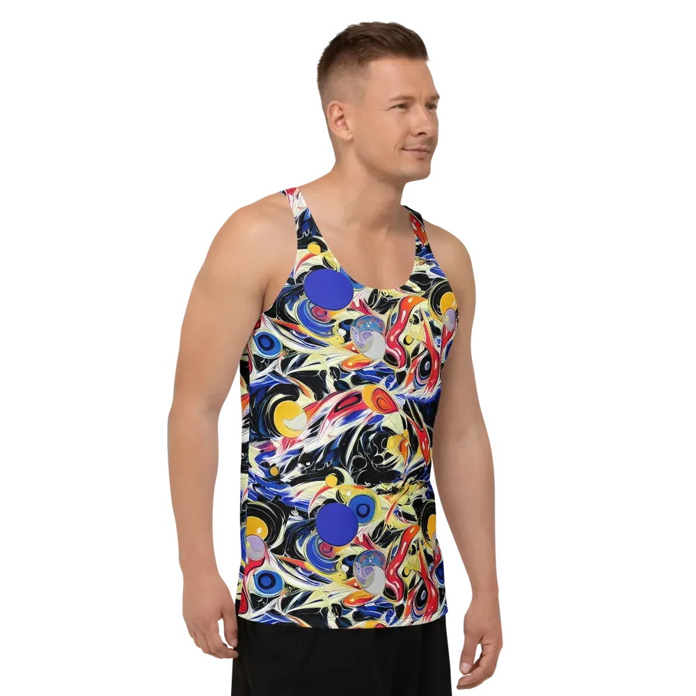 Fluid Frequency on Men's Tank Top — Right Front