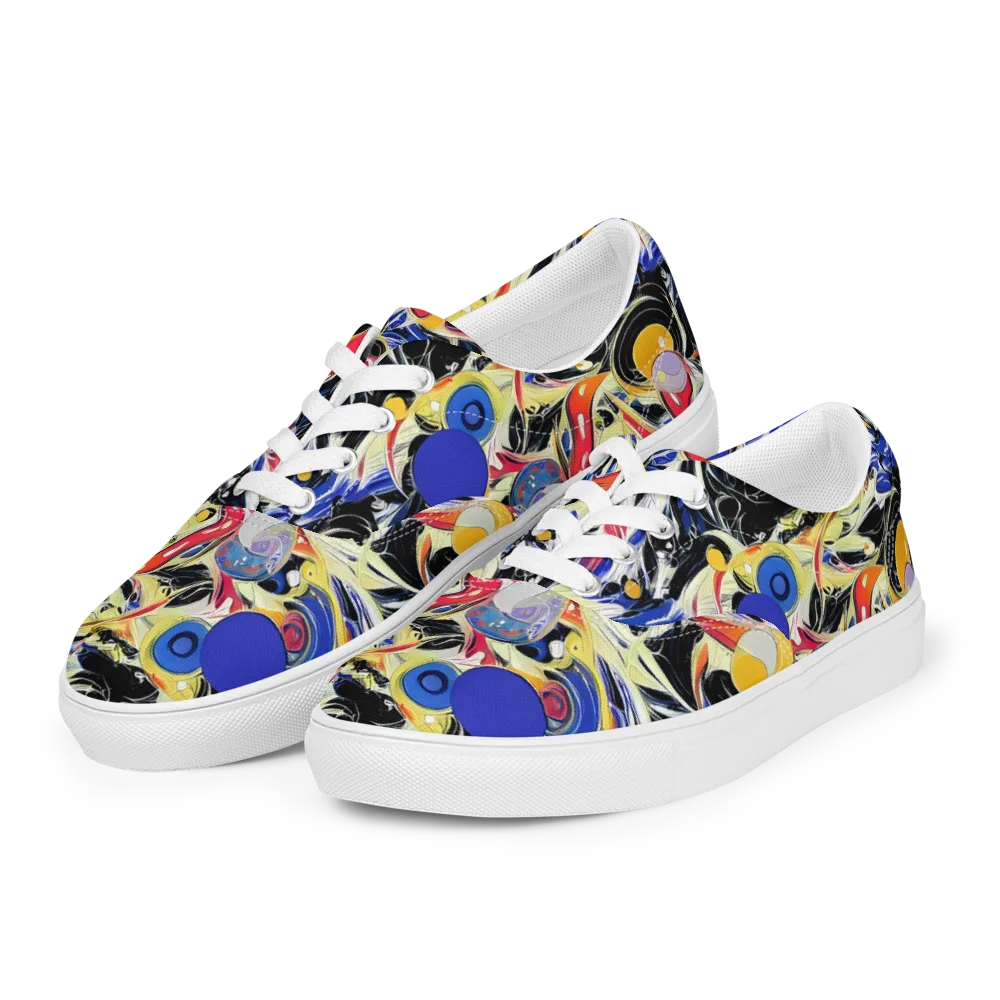 Fluid Frequency on Men's Lace-Up Canvas Shoes — Left Front