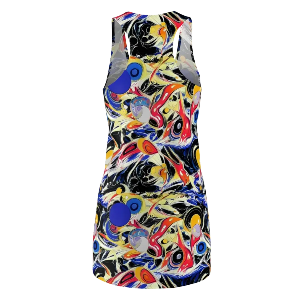 Fluid Frequency on Racerback Dress — Back