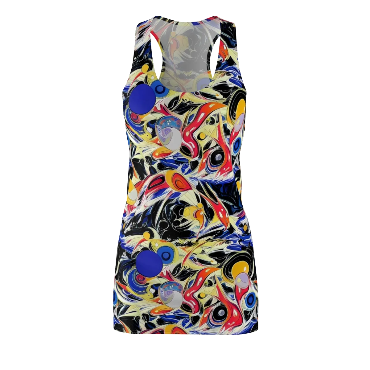 Fluid Frequency on Racerback Dress — Front