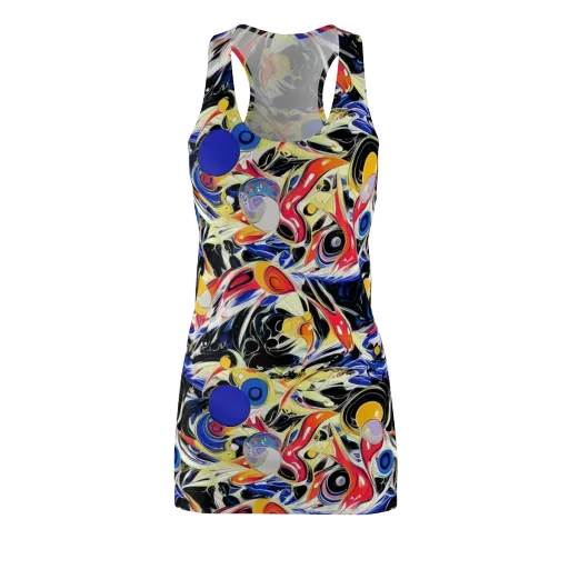 Fluid Frequency on a Racerback Dress