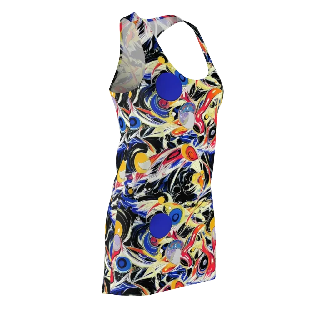 Fluid Frequency on Racerback Dress — Front Side